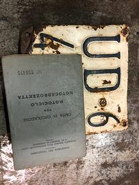 Targa storica da collezione