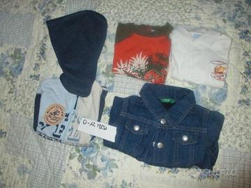 N. 4 capi per 0-12 mesi per 1/2 tempi(E 2/E 5)