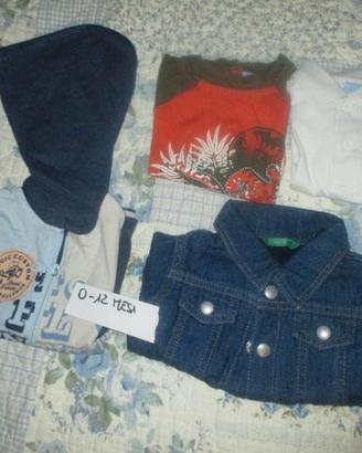 N. 4 capi per 0-12 mesi per 1/2 tempi(E 2/E 5)