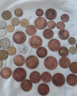 Lotto monete antiche dal 1800 in poi