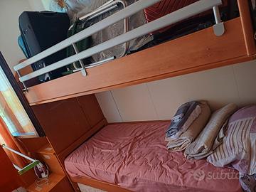 letto singoli  a castello 