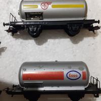 coppia cisterne modellismo ferroviario h0 