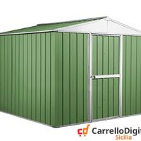 Box porta attrezzi lamiera 276x260 verde chiaro