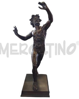 SCULTURA BRONZO FAUNO