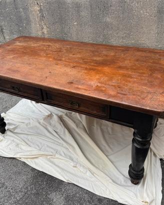 Tavolo Scrittoio Antico in Legno Massello