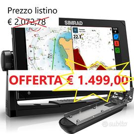Ecoscandaglio gps simrad 9 " nsx 3009 3in1