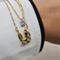 Catena Punto Luce Salvini con Diamante 0,28 Ct