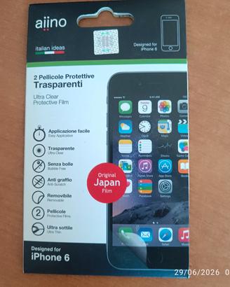 pellicole protettive trasparenti per iPhone 6.
