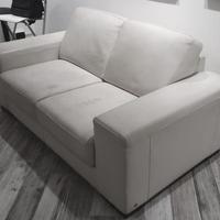DIVANO LETTO IN PELLE  COLORE CREMA
