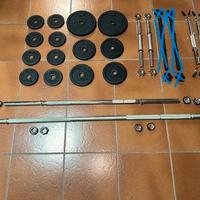 Kit pesi palestra , fitness, body building