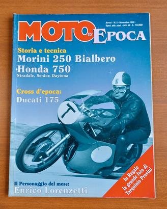 Rivista Moto d'Epoca 1995 Morini 250 Bialbero Hond