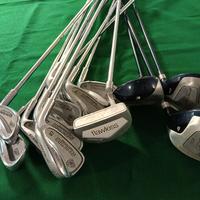 Set Mazze da Golf con Carrello e Sacca 
