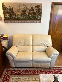 Divano 2 posti in vera pelle Chateau d’Ax