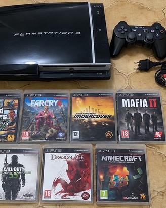 PS3 Fat + controller + 7 giochi PS3 – funzionante