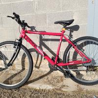 Bicicletta Mountain Bike Rossa