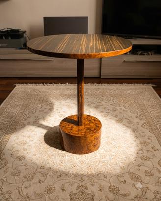 coffee table in ebano macassar.