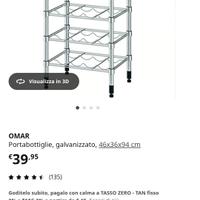 Portabottiglie ikea omar