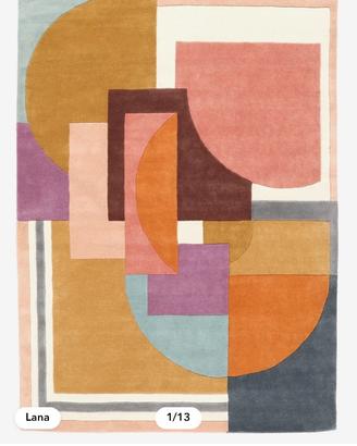 Tappeto arty rugvista multicolore geometrico