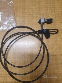 CAVO CON LUCCHETTO Di SICUREZZA x PC , Monitor