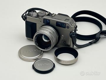 Contax g1 con Planar 45mm green label