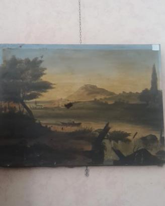 DIPINTO FRANCESE SU TELA DELLA SECONDA META' 800.