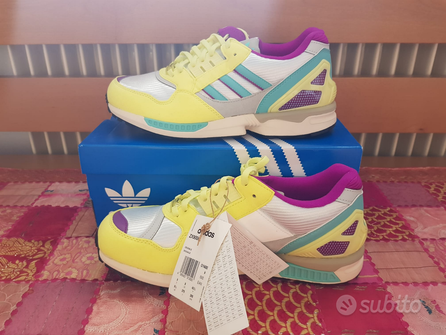 Adidas zx 9000 store uomo giallo