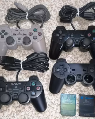 Controller Playstation e Memory Cards