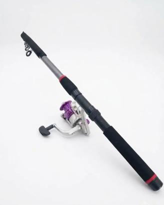 Canna da Pesca in Fibra di Carbonio da 2,40 m