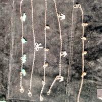 cavigliere modelli vari placcato argento 