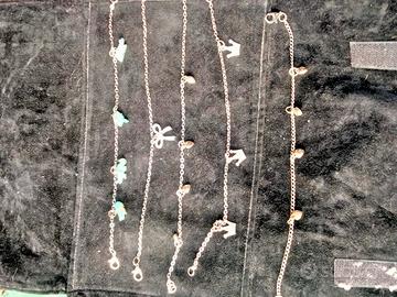 cavigliere modelli vari placcato argento 