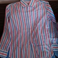 Camicia NOTTING HILL bianca righe azzurre/rosa XXL