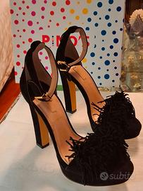 Sandalo marca Pino’s  camoscio nerodalo