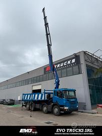 SCANIA P410 4 ASSI , RETARDER, GRU PM 32.5 PX NUOV