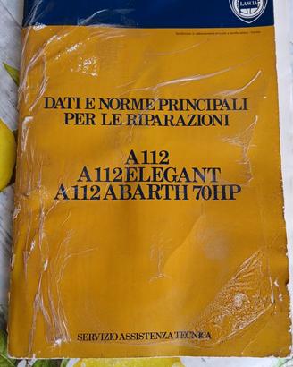 Manuale lancia A112 dati e norme per le riparazion