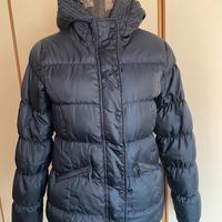 Piumino con cappuccio da donna blu Gas