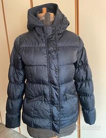 Piumino con cappuccio da donna blu Gas