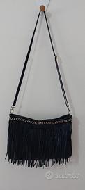 Borsetta in pelle con frange