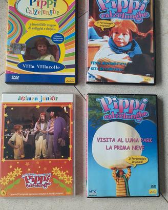 set di 4 DVD Pippi Calzelunghe