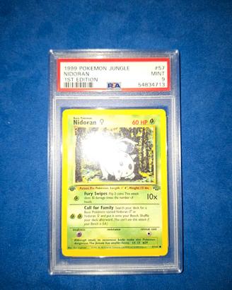 Carta Pokemon Nidoran Jungle 57/64 ENG PSA 9