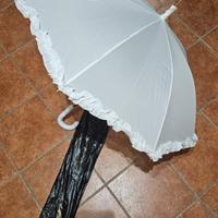 Ombrello sposa bianco, nuovissimo!