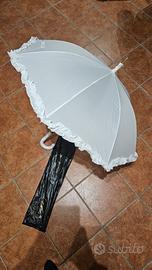 Ombrello sposa bianco, nuovissimo!