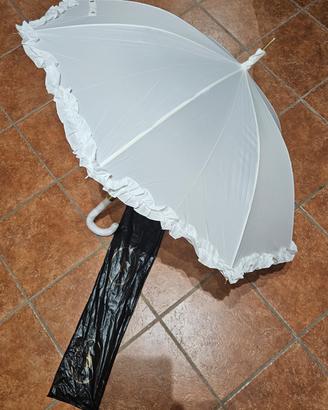 Ombrello sposa bianco, nuovissimo!