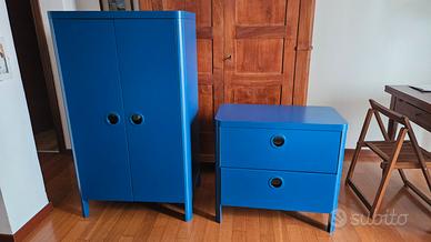 IKEA BUSUNGE armadio + cassettiera cameretta bimbi