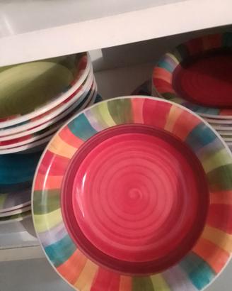 set piatti in ceramica 