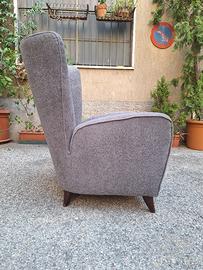 poltrona design anni 40 ritappezzata paolo buffa