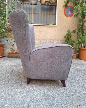 poltrona design anni 40 ritappezzata paolo buffa
