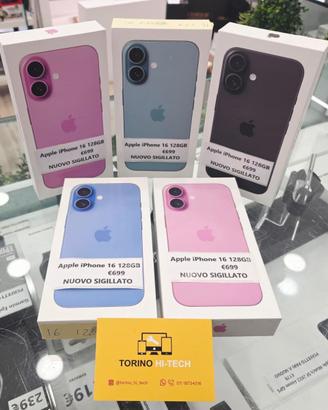 Apple iPhone 16 128GB - NUOVO SIGILLATO