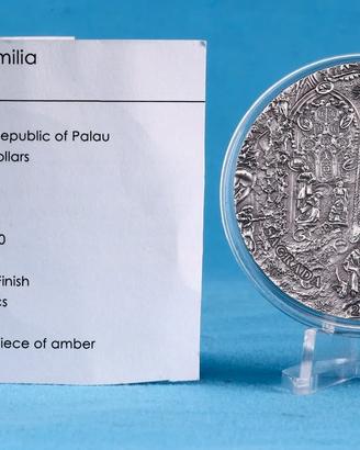 Palau 2010 - 10 $ - 2oz Ag - Sagrada Familia - AF