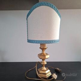 Lampada da tavolo vintage in ottone, anni '70/'80