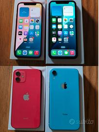 2 Apple iPhone 12 e Apple iPhone Xr 256gb 128gb